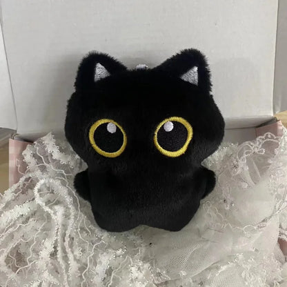 Black Cat Plush Toy Soft Cushion for Kids Room Decor Gift
