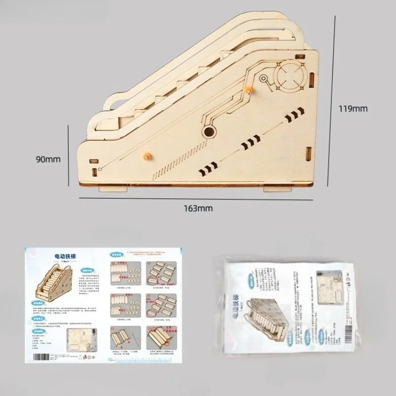 DIY Escalator Assembly Toy STEM Science Educational Model Kit