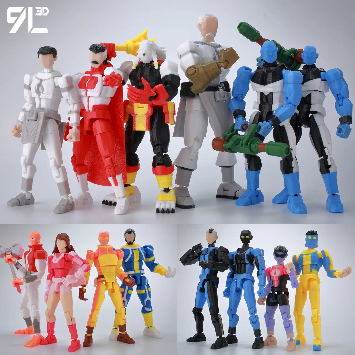 14cm Multi Jointed Action Figure 3D Printed Poseable Collectible Toy
