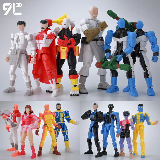 14cm Multi Jointed Action Figure 3D Printed Poseable Collectible Toy