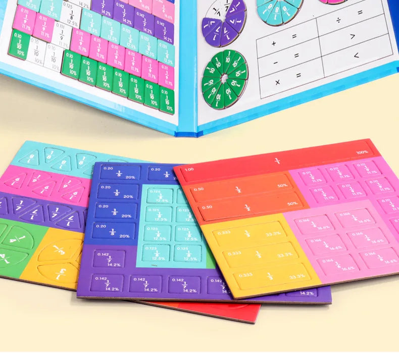 Magnetic Fraction Learning Book for Kids