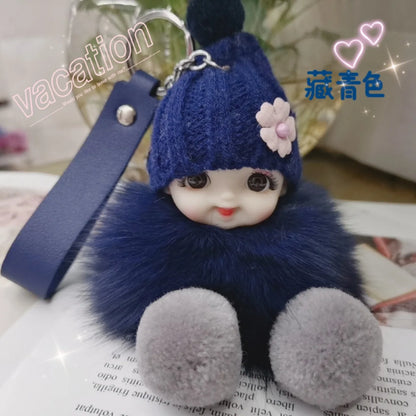 A charming plush accessory for handbags, school bags, wallets, car keys, and everyday gifting.