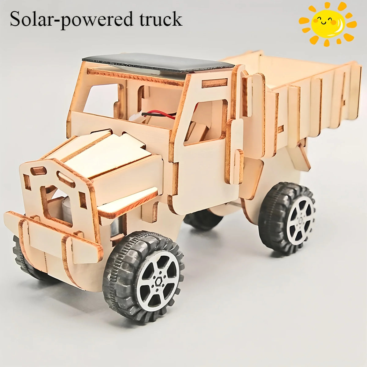Solar Car STEM Kit – DIY Wooden Educational Model