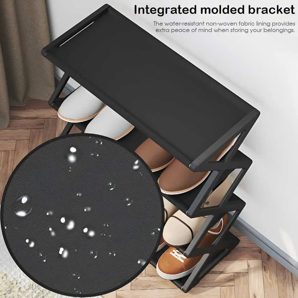 4-Tier X-Shaped Shoe Rack – Foldable Dustproof Organizer for Entryway & Bedroom