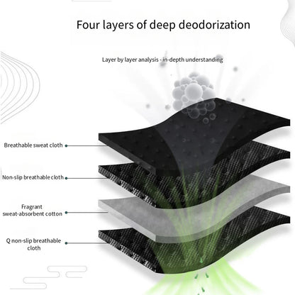 Bamboo Charcoal Insoles Breathable Deodorizing Sports Shoe Inserts