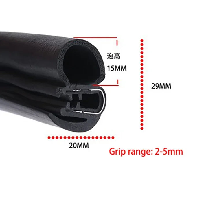 Car Door Edge Guard Rubber Sealing Strip – U-Type EPDM Trim