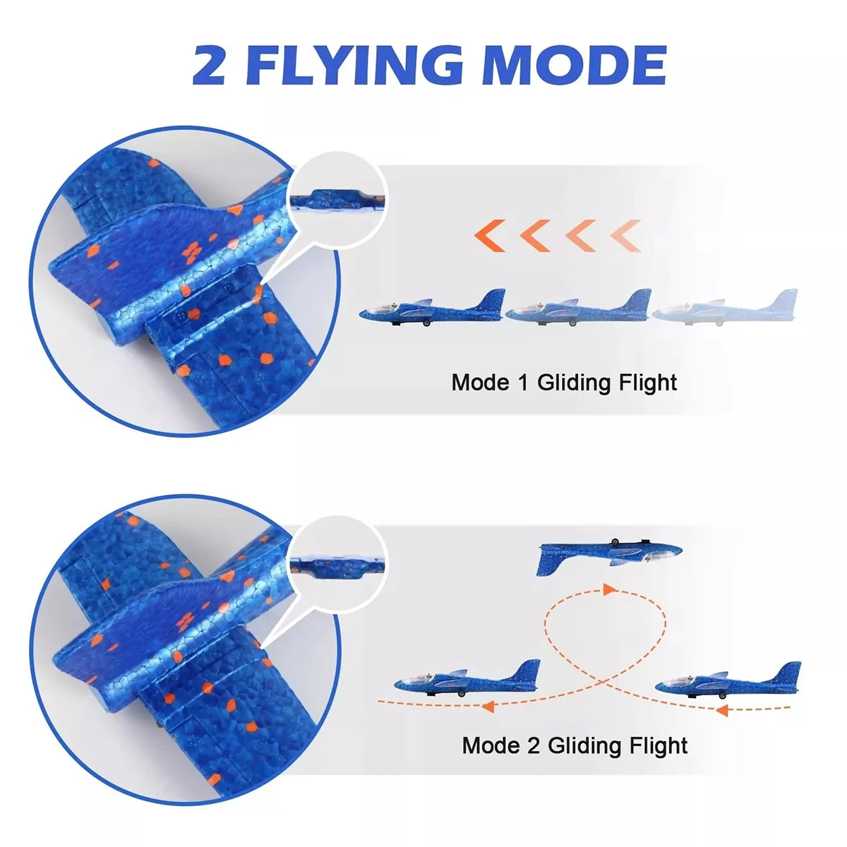 Foam Aircraft Launcher Toy Kids Catapult Glider Plane