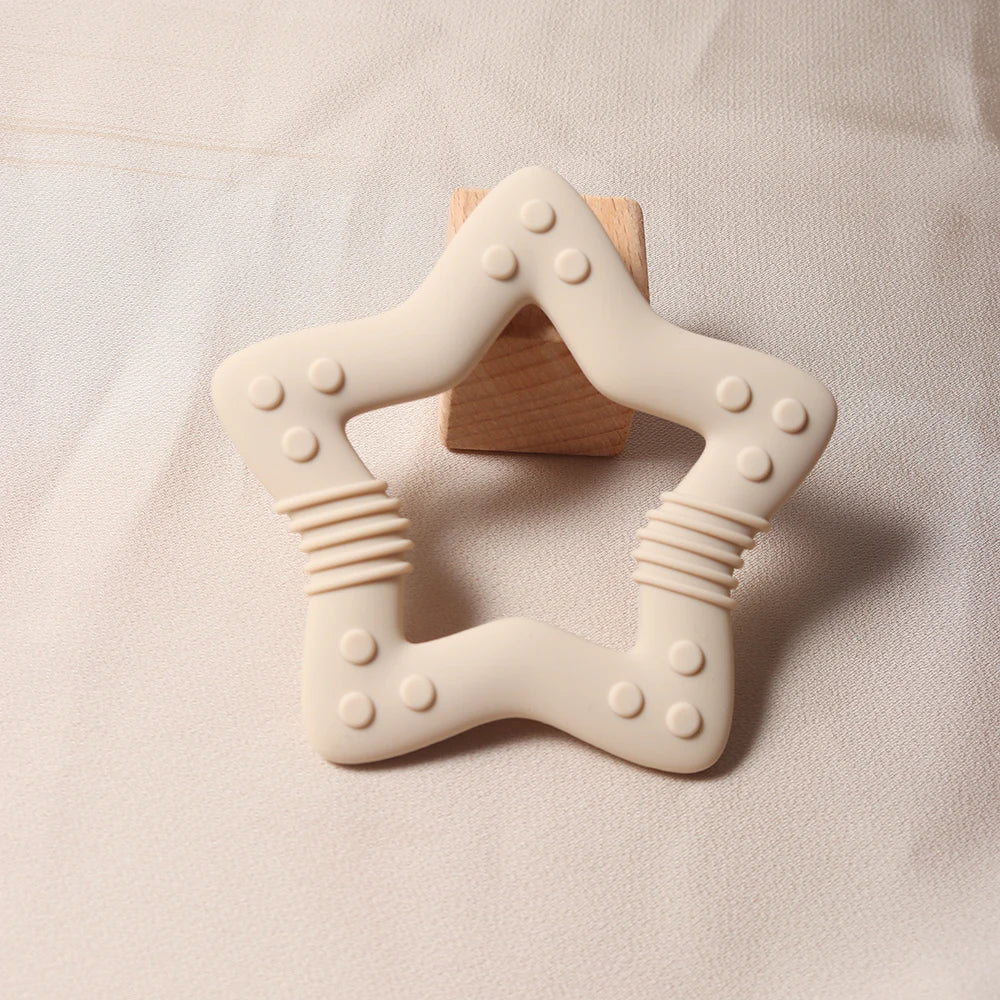 Heart Silicone Teether Food Grade Baby Teething Toy