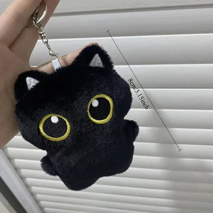 Black Cat Plush Toy Soft Cushion for Kids Room Decor Gift