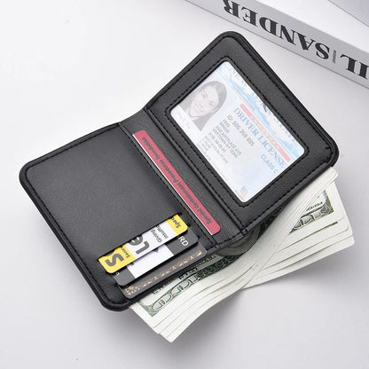 Men's Credit Card Wallet Ultra Thin PU Leather Mini Wallet