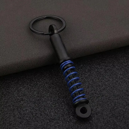 Stainless Steel Car Keychain – Brake Disc Turbo Gear Keyring for Men