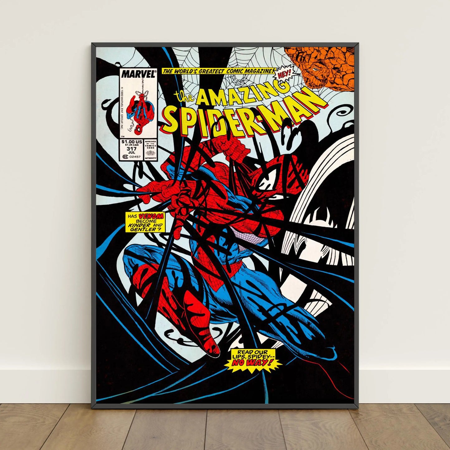 Spider-Man Comic Book Poster Peter Parker Canvas Print