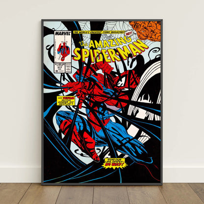Spider-Man Comic Book Poster Peter Parker Canvas Print