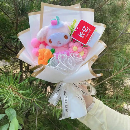 Cartoon Plush Flower Bouquet Graduation & Valentine's Gift