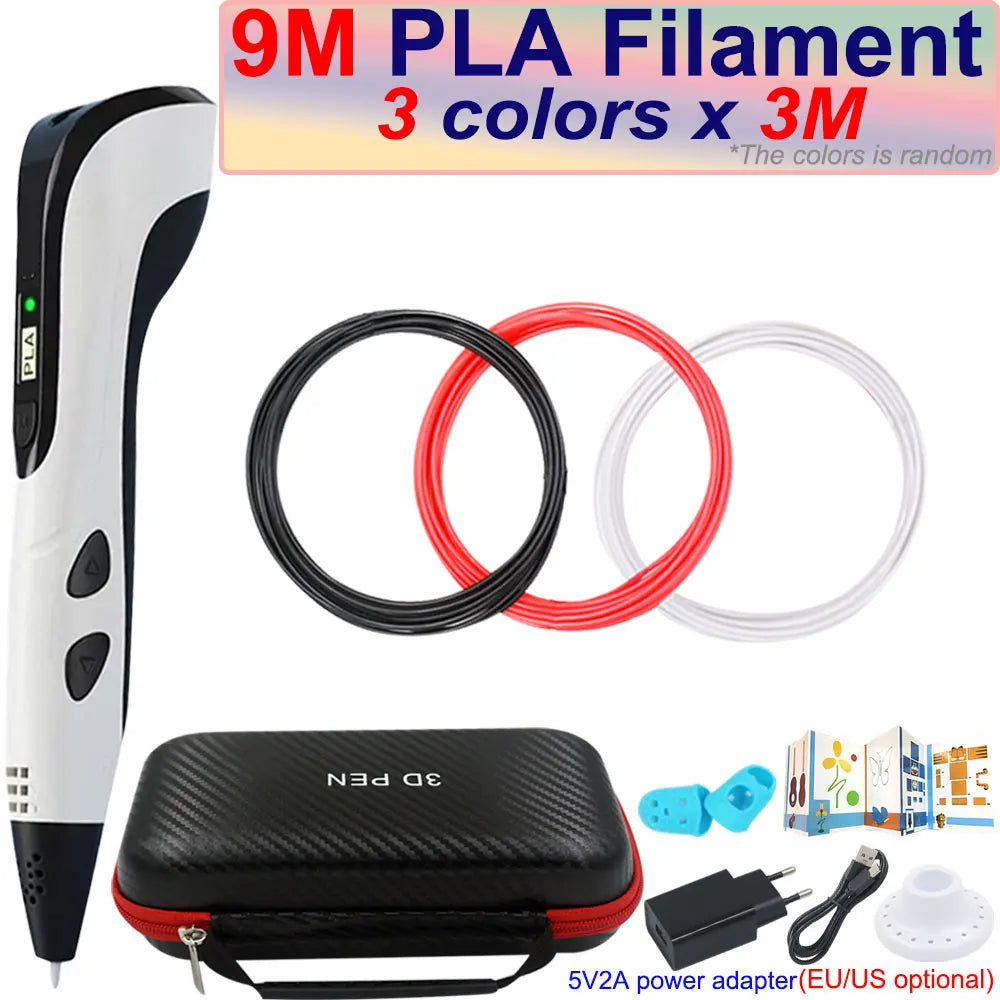 3D Printing Pen for Kids with LCD Screen & 200M PLA Filament