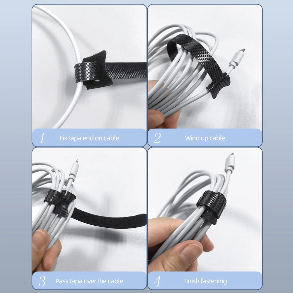 146 Pcs Cable Organizer Set – Adhesive Clips, Ties & Wire Management Kit