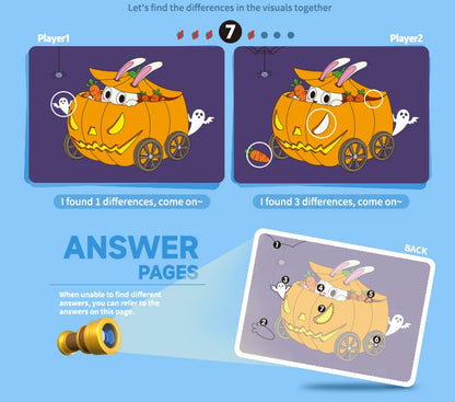 Find the Difference Game Concentration Training Puzzle Set