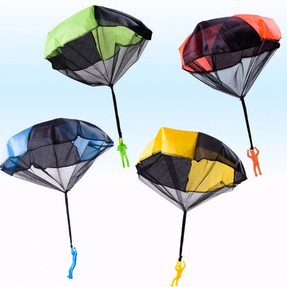 Toy Parachute with Mini Soldier Outdoor Throwing Game