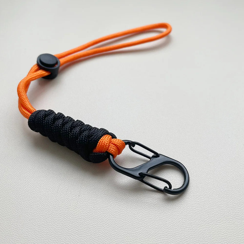 Paracord Keychain Woven Outdoor Wrist Lanyard Key Rope