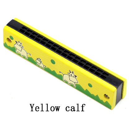 Wooden Harmonica Musical Instrument Toy for Kids