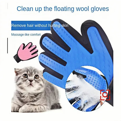 Pet Grooming Glove for Dogs & Cats | Silicone Deshedding Brush