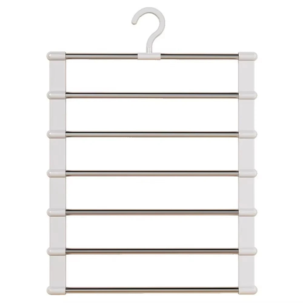 Multi-Layer Pants Hanger – Space-Saving Foldable Trouser Organizer