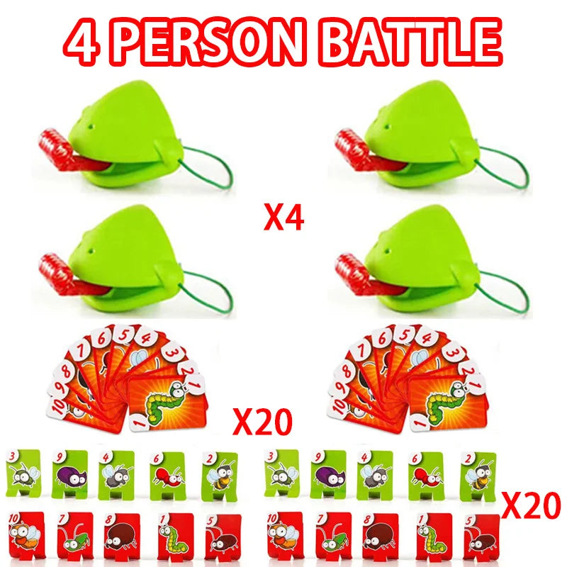 Frog Tongue Board Game Interactive Family Party Toy