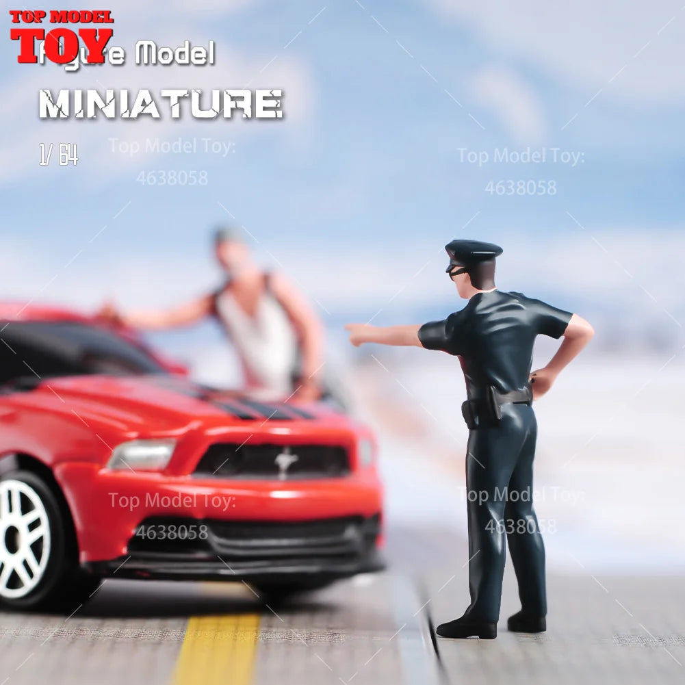 1/64 Miniature Figures Model Car Accessories Scene People Set