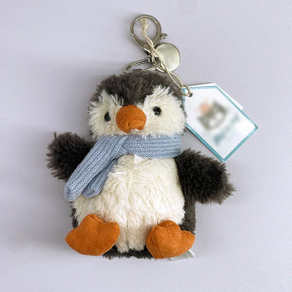 Cute Plush Keychain Soft Animal Bag Charm Pendant