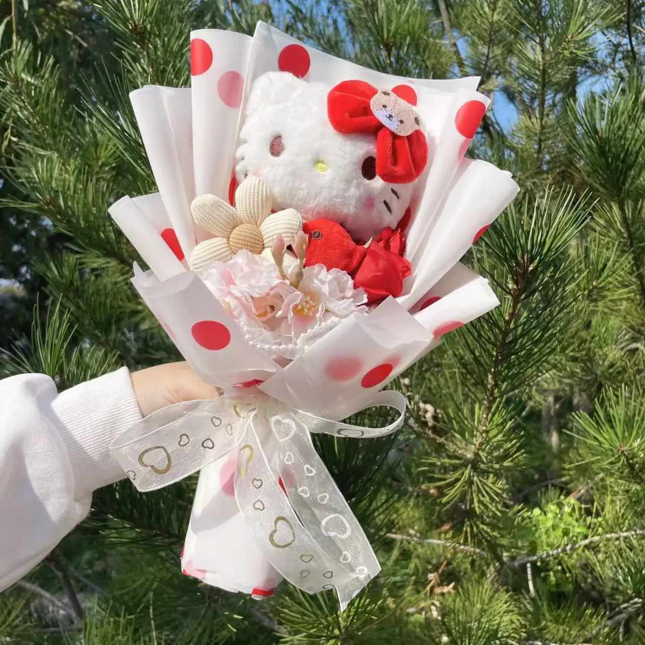 Cartoon Plush Flower Bouquet Graduation & Valentine's Gift