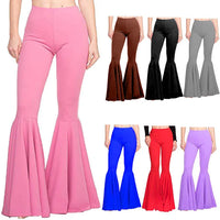 High Waisted Wide Leg Pants for Women Stretch Bell Bottom Trousers