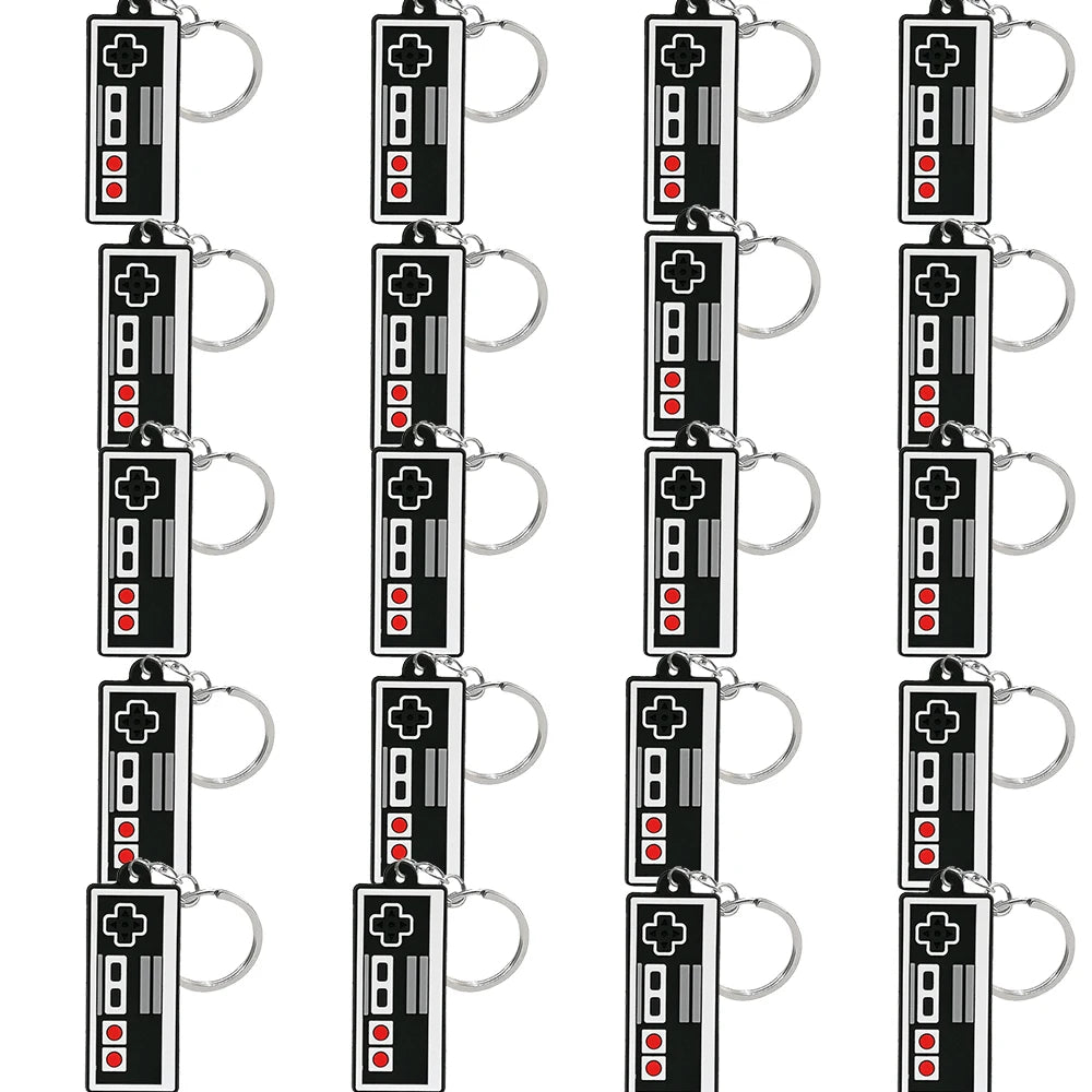 A fun gaming-inspired accessory set for keys, handbags, backpacks, party favors, and gifting.