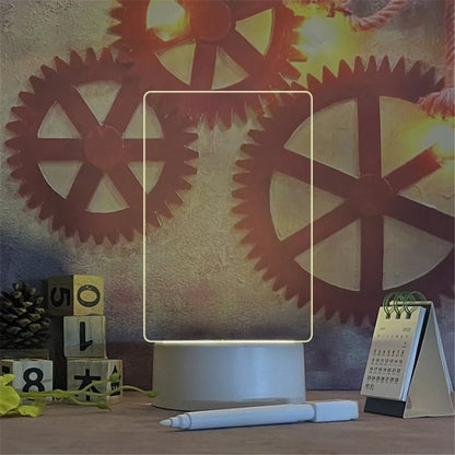USB LED Acrylic Message Board Night Light