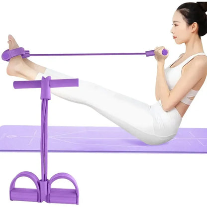 4/6-Tube Resistance Tension Bands for Yoga, Core & Full-Body Workouts