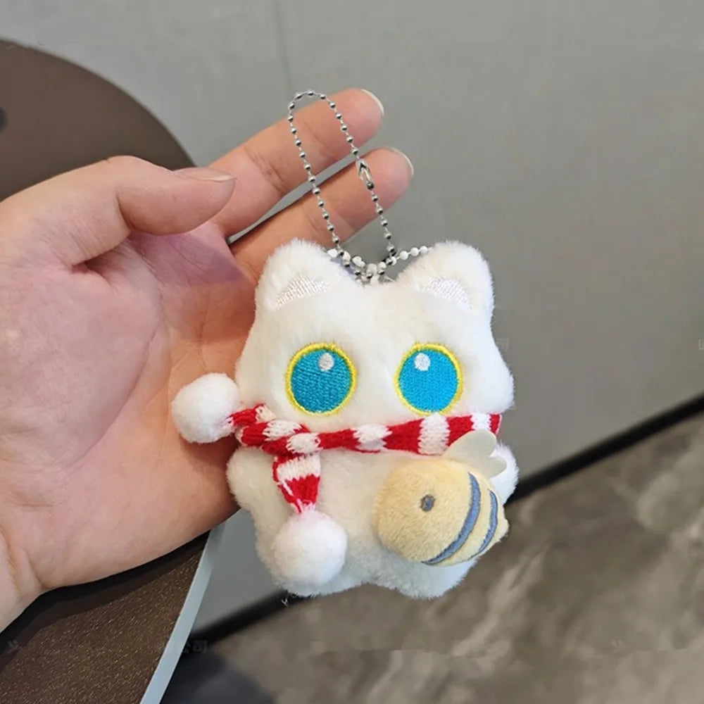 A cute plush accessory for bags, backpacks, car keys, and matching gifts.