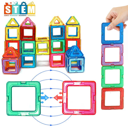 Magnetic Building Blocks STEM Educational Construction Toys