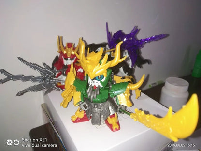 Three Kingdoms Action Figures SD Anime Model Kit 8cm
