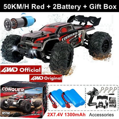 1:16 4WD High-Speed RC Monster Truck – 80KM/H Brushless Off-Road Racing Car