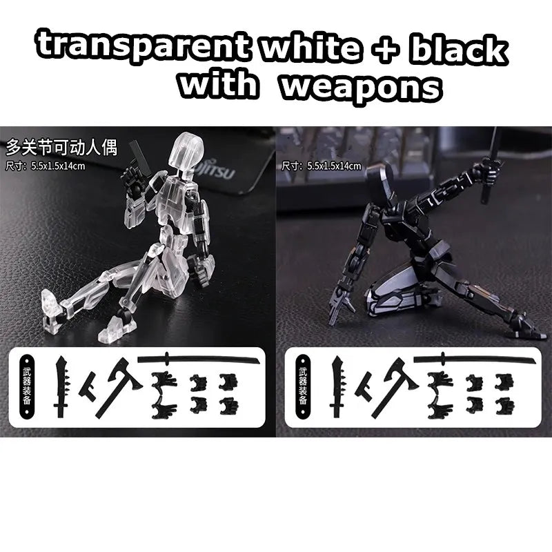 13-Joint Movable Robot Action Figure 3D Printed DIY Toy