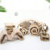 Hamster Wooden Bridge Bendable Climbing Habitat Accessory