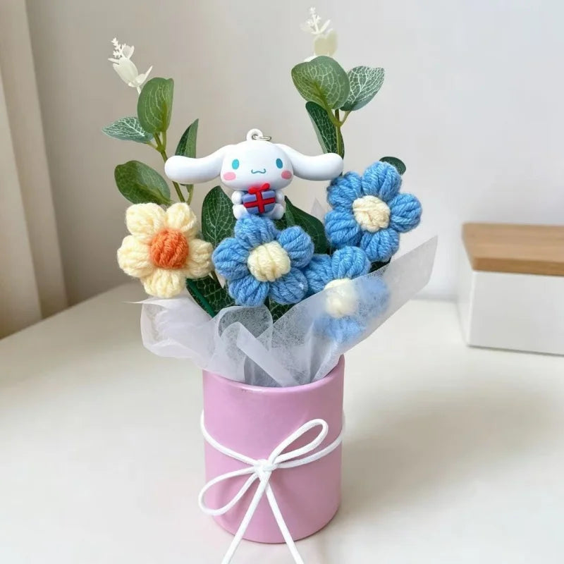 Hello Kitty Kulomi Melody With Artificial Flower Creative Bouquet