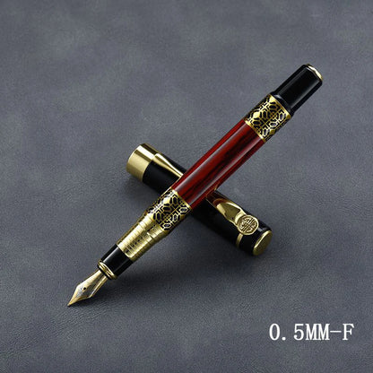 Metal Fountain Pen with Replaceable Ink Cartridges