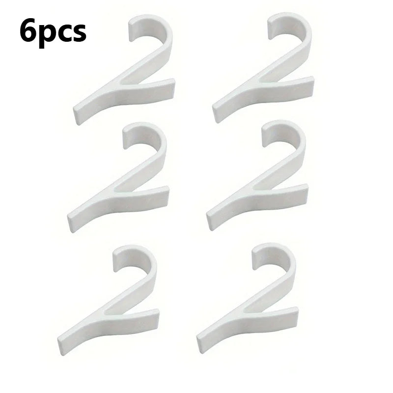 Radiator Towel Hooks Bathroom Heated Rail Hangers 2/6PCS
