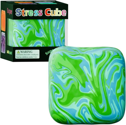 Gel Stress Relief Cube – Soft Stretchy Slow-Rebound Sensory Fidget Toy