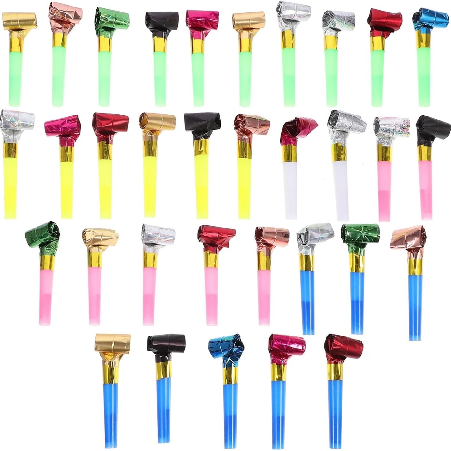 Party Blowouts 20Pcs Colorful Kids Party Noisemakers Set