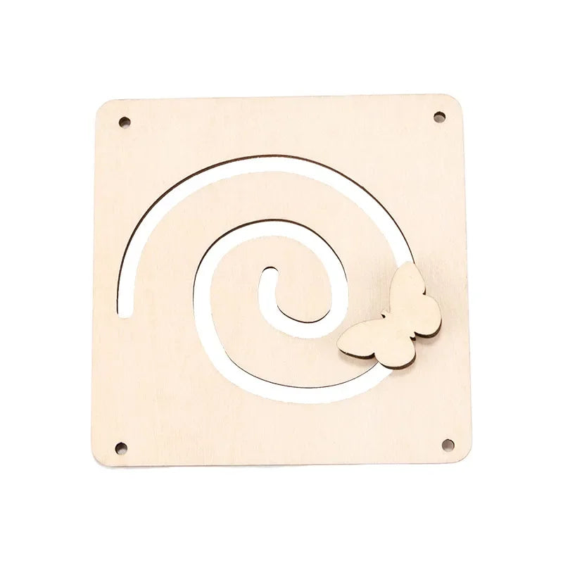 Montessori Busy Board – Wooden Sensory Learning Toy for Kids