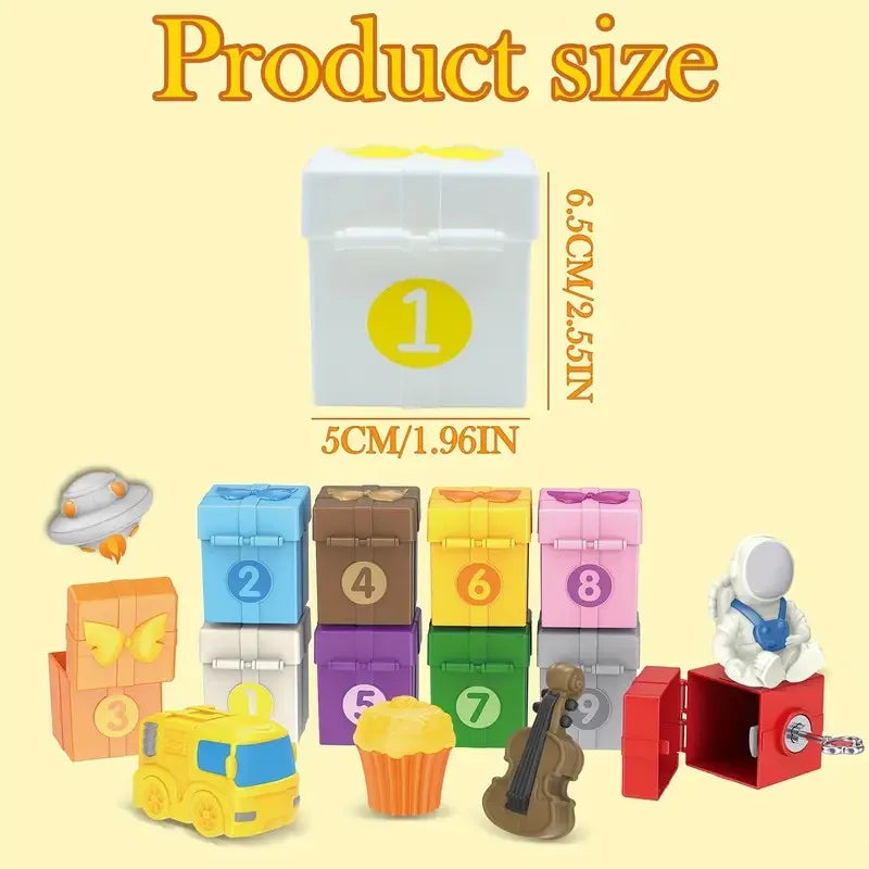 Montessori Counting Toy – Sorting Train & Surprise Gift Set