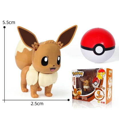 Pokémon Figure Toy Deform Poke ball Action Figure Set