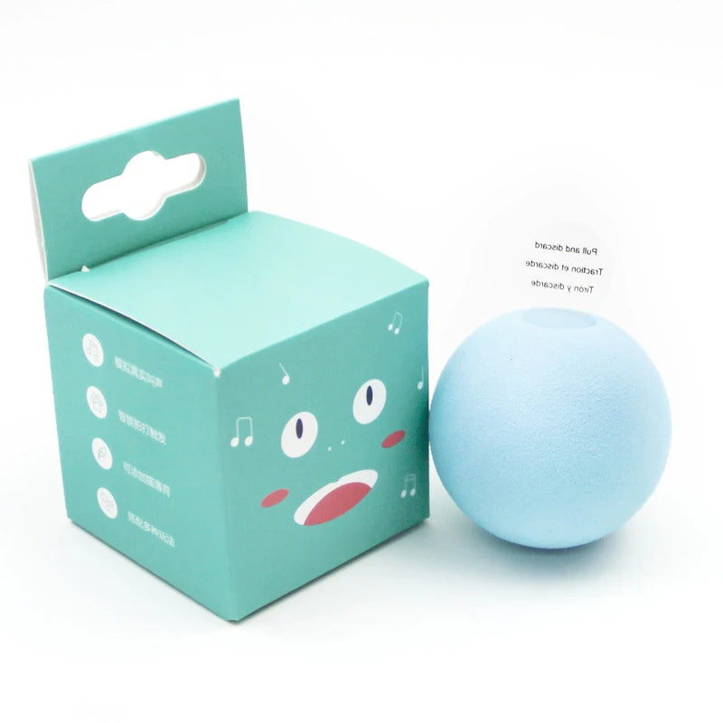 Interactive Cat Toy Ball Plush Catnip Squeaky Toy