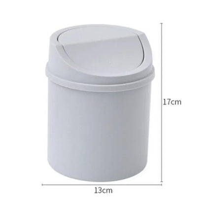 Mini Desktop Trash Can – Small Desk Bin with Flip Lid for Home & Office